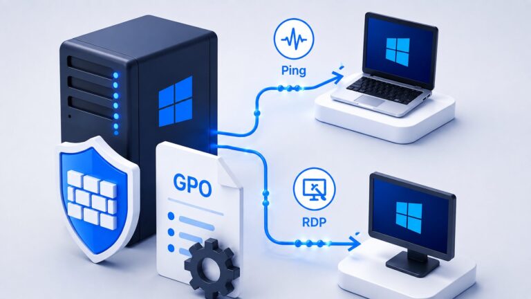 GPOでPingとRDPを許可する方法——遠隔で障害対応するためのWindowsファイアウォール設定