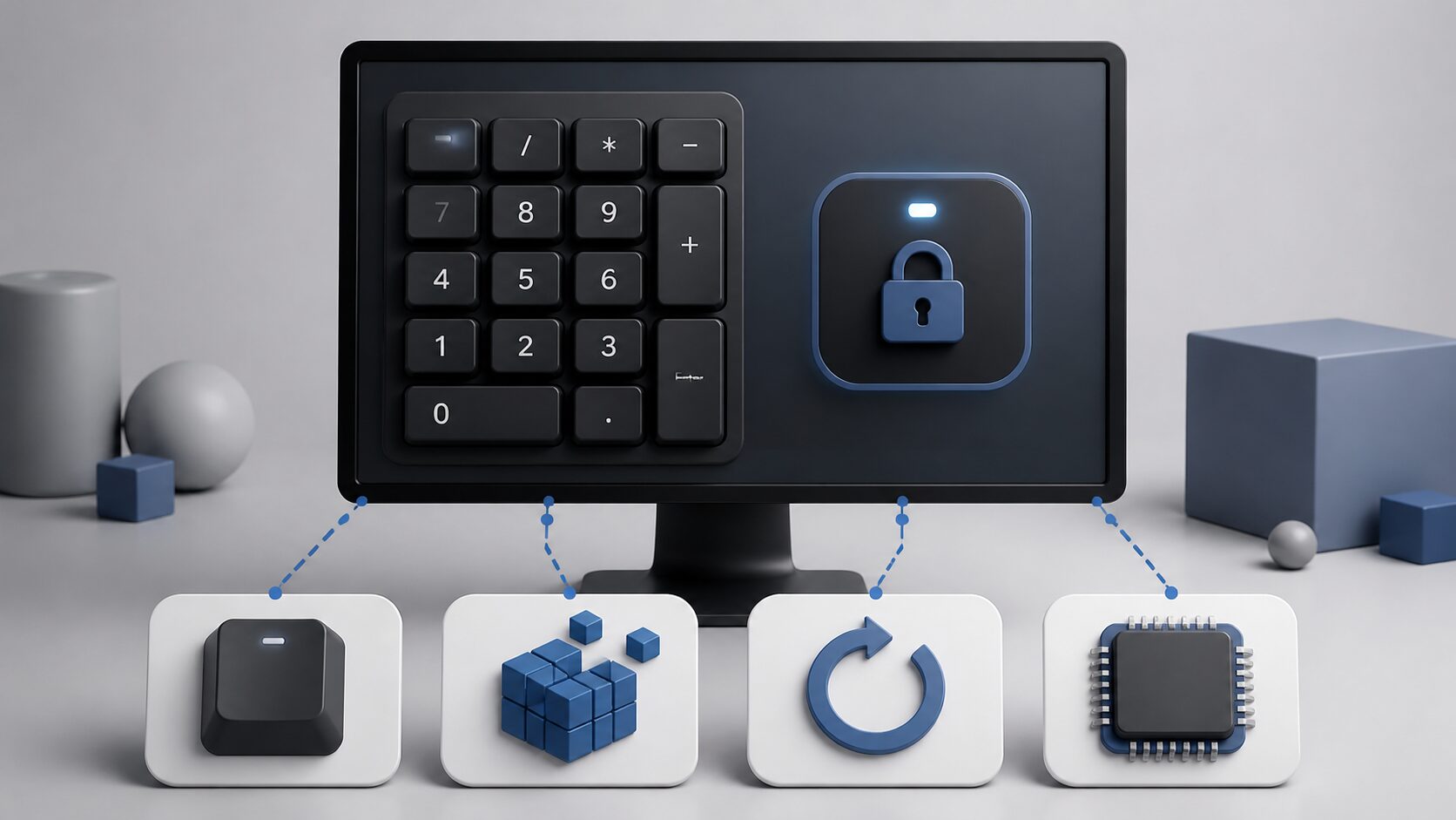 NumLockが起動時にOFFになる原因をレジストリやUEFIから確認するイメージ